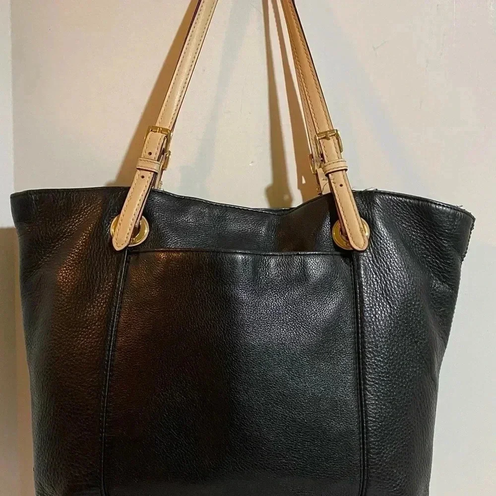 Michael kors Black leather satchel handbag